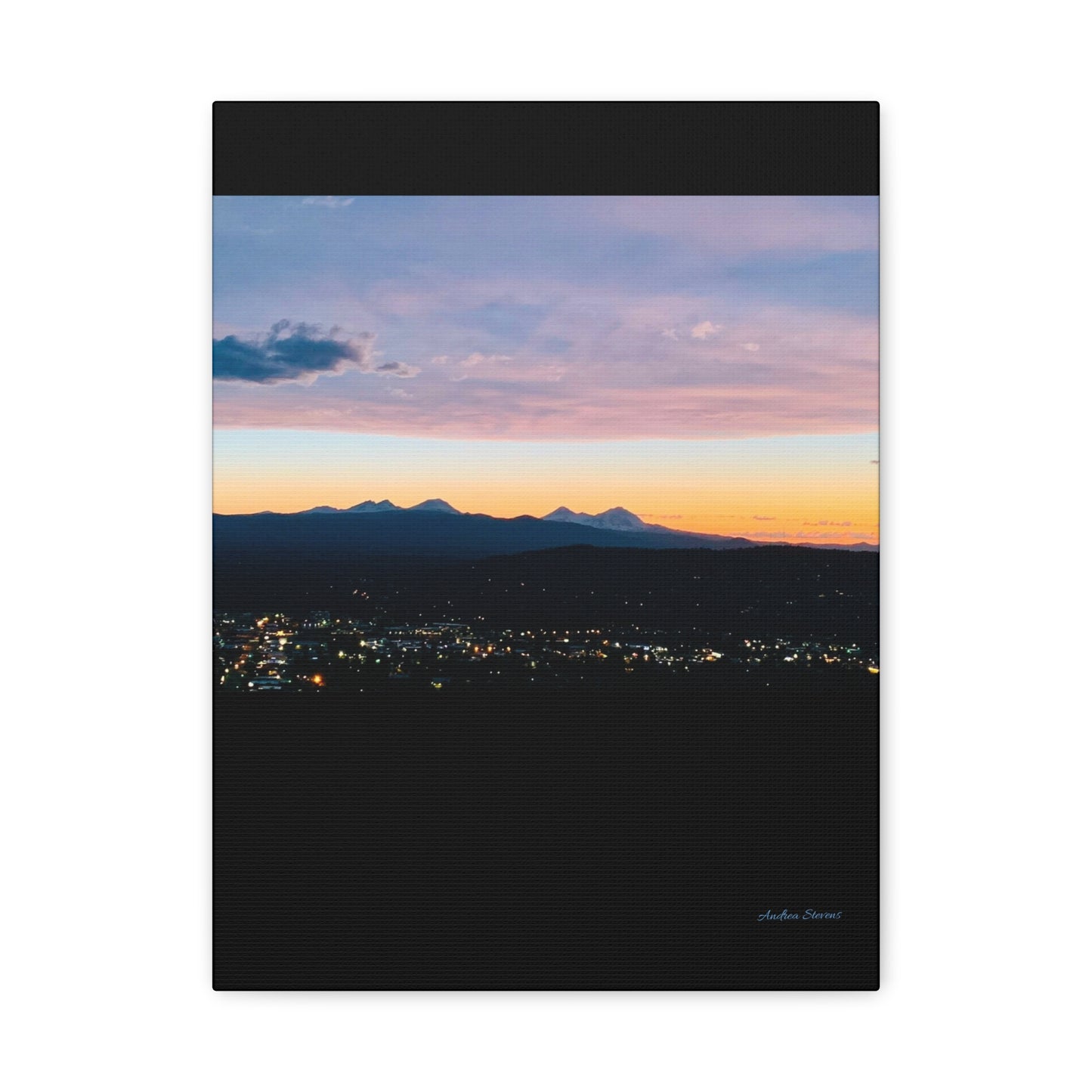 Serene Mountain Landscape Canvas Print - 1.25" Stretched Wall Art