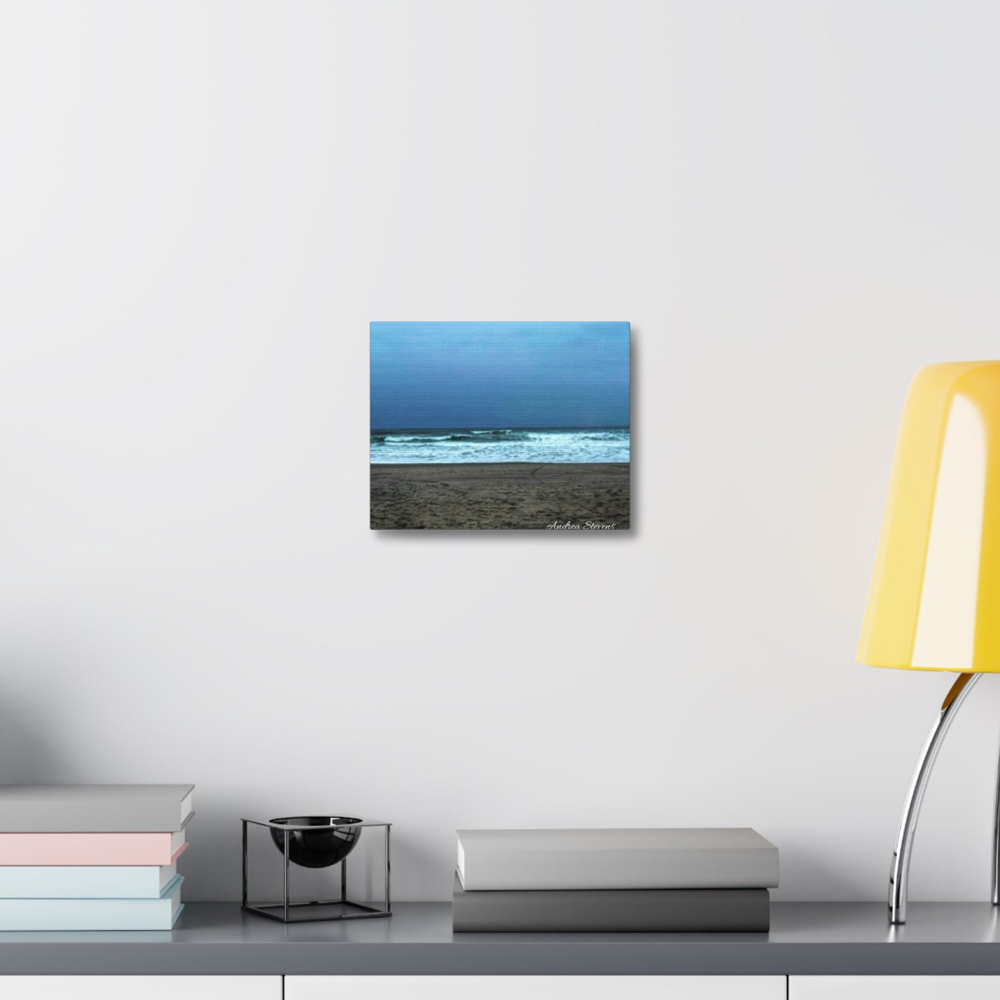 Neskowin Oregon Ocean Wave Stretched Canvas Art - Coastal Beach Wall Decor by Andrea Stevens