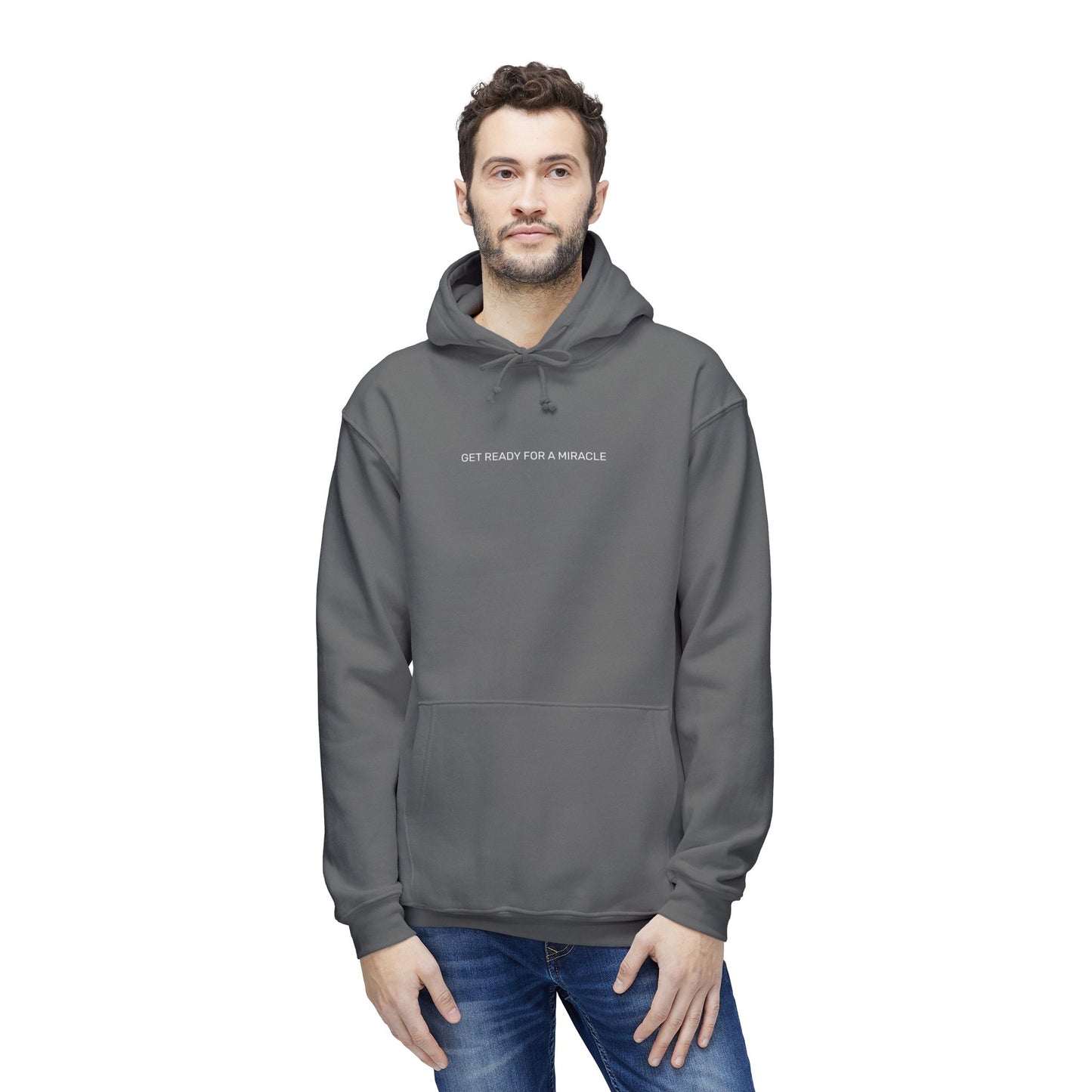 Get Ready For a Miracle, Comfortable Unisex Hooded Sweatshirt - 'Get Ready for a Miracle' - Perfect for Nature Lovers