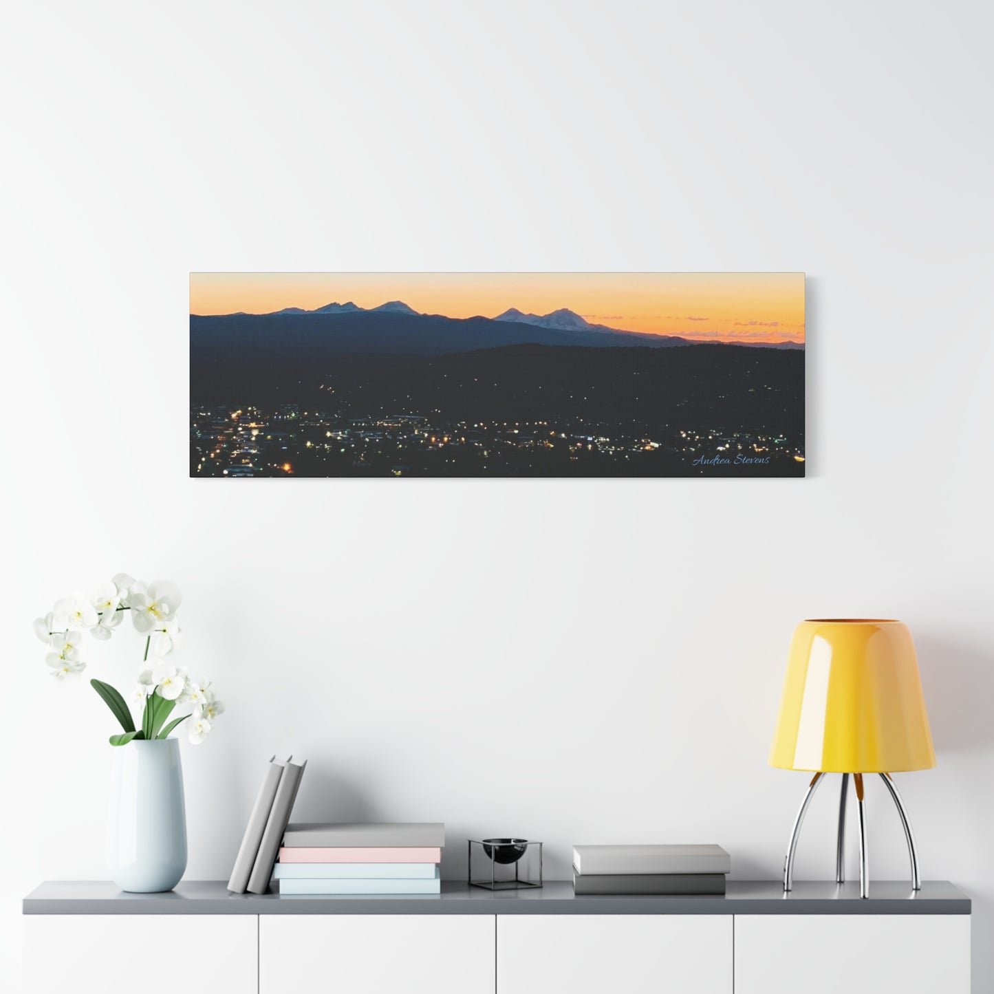 Serene Mountain Landscape Canvas Print - 1.25" Stretched Wall Art