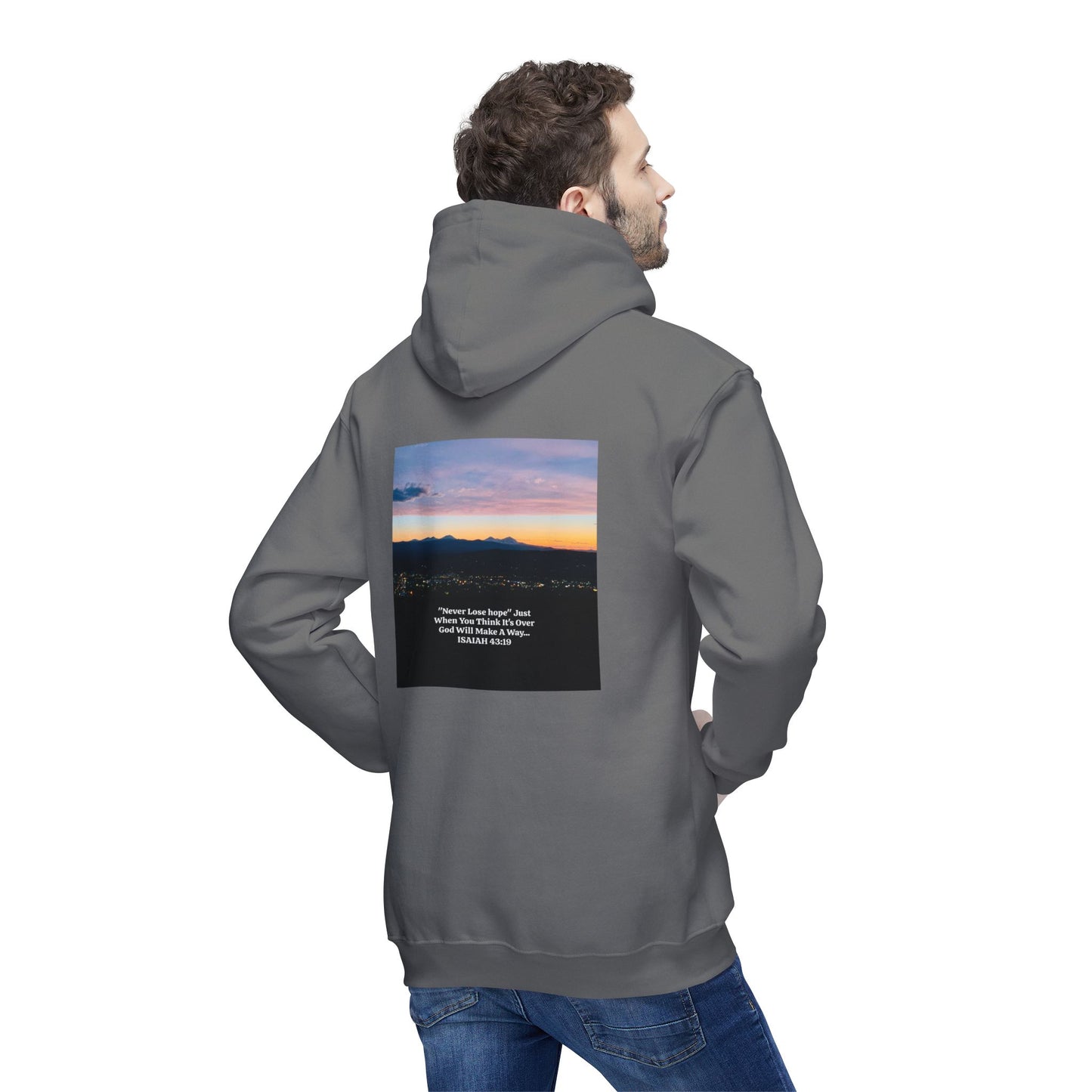 Pilot Butte Mountain Range Inspirational Quote Hooded Sweatshirt - Unisex, Made in USA