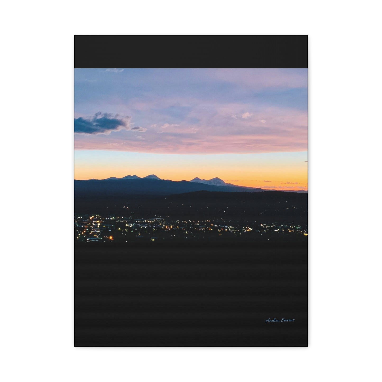 Serene Mountain Landscape Canvas Print - 1.25" Stretched Wall Art