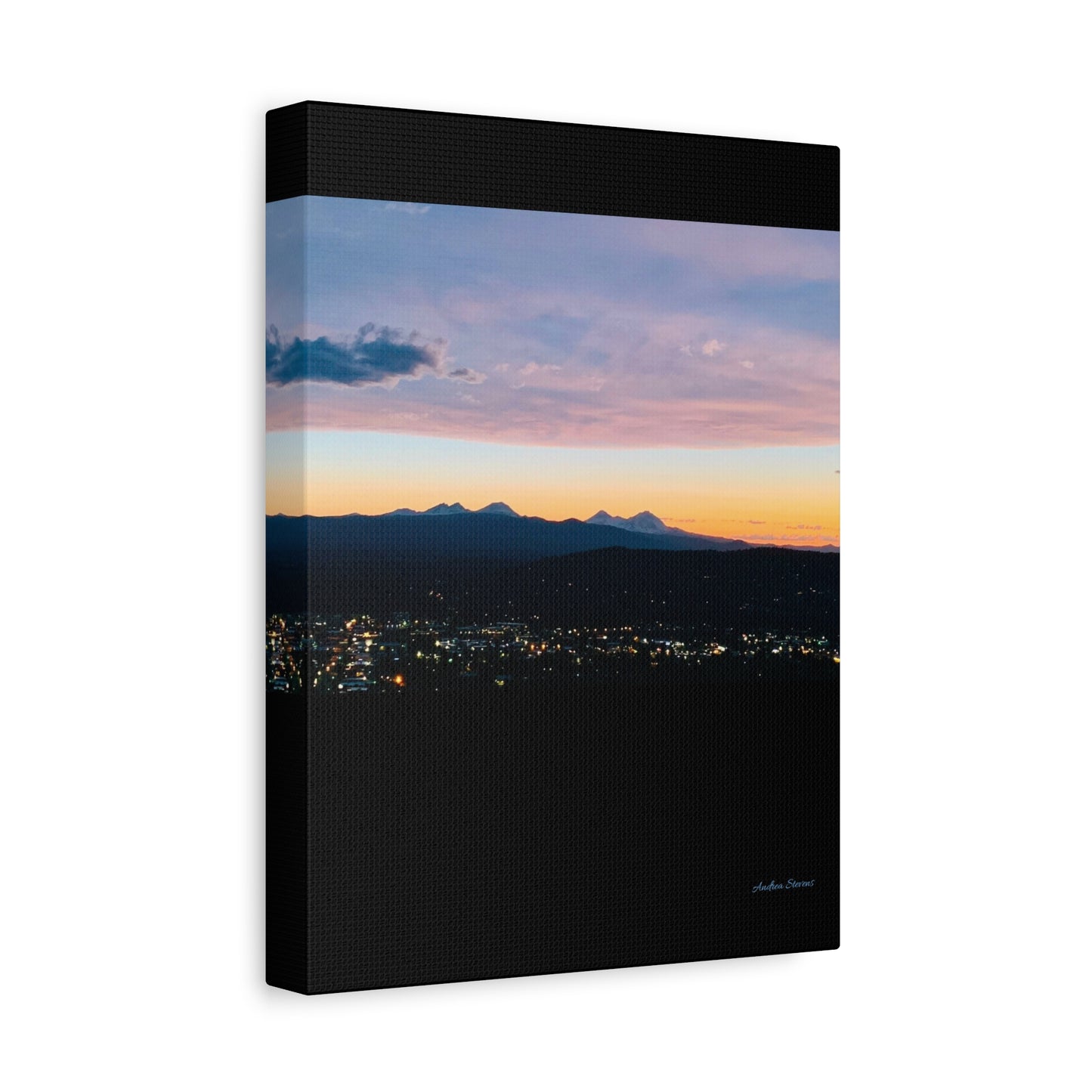 Serene Mountain Landscape Canvas Print - 1.25" Stretched Wall Art