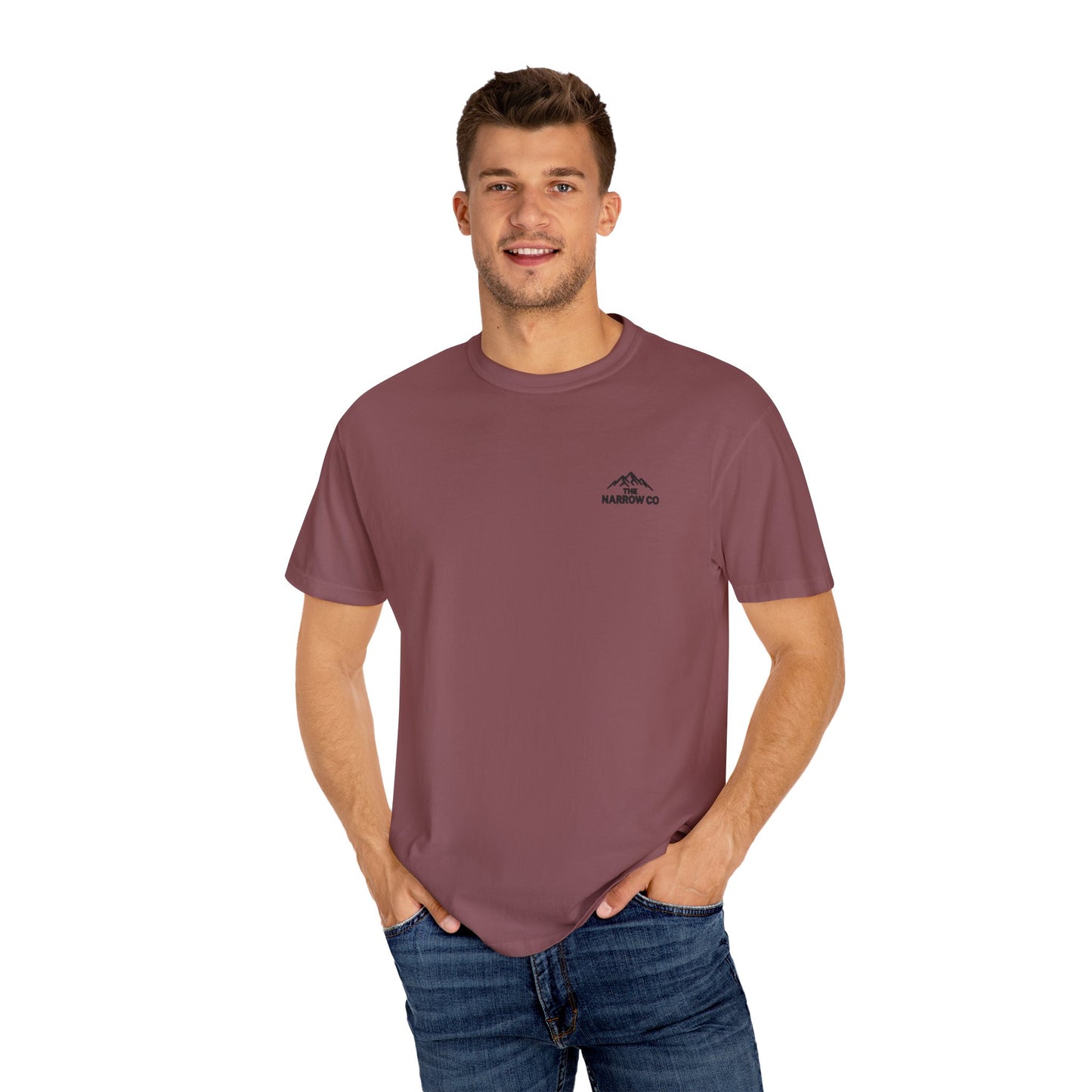 Bold & Courageous Unisex Garment-Dyed T-Shirt - Inspirational Spiritual Tee