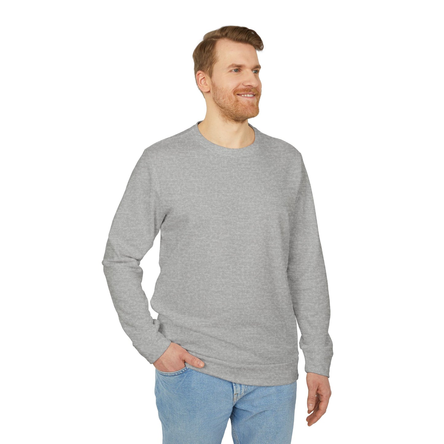 Unisex Fleece Crewneck Sweatshirt - The Narrow Co. Mountain Design