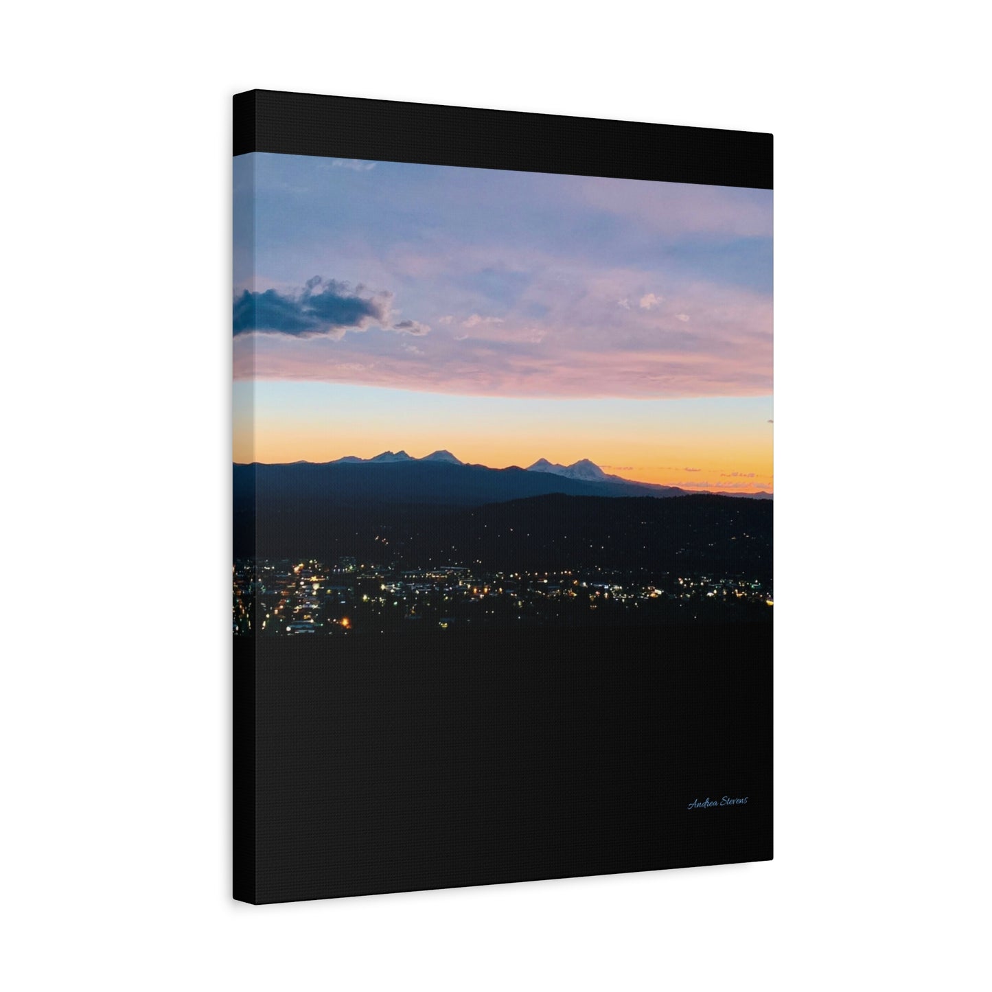 Serene Mountain Landscape Canvas Print - 1.25" Stretched Wall Art