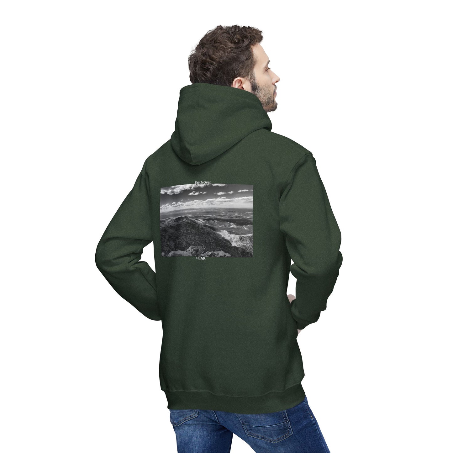 Pikes Peak in Colorado Unisex Hooded Sweatshirt with Scenic Landscape Print - Cozy & Stylish by Andrea Stevens