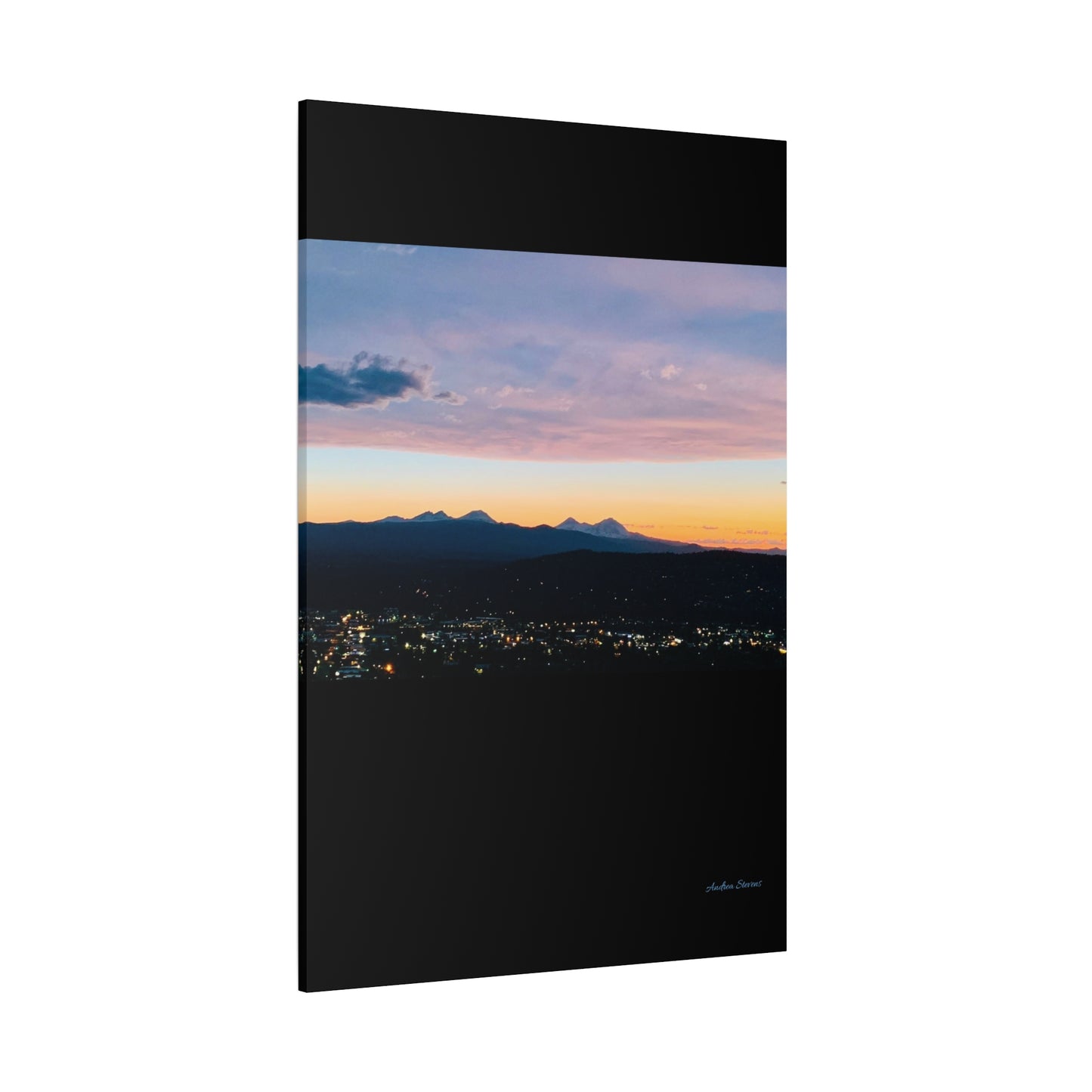 Serene Mountain Landscape Canvas Print - 1.25" Stretched Wall Art