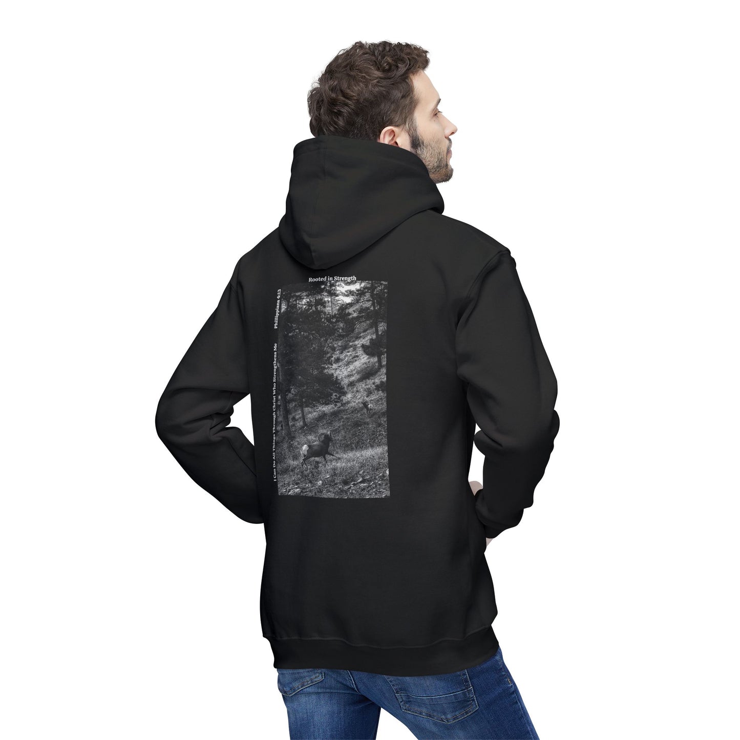 Unisex Hooded Sweatshirt - The Narrow Co Nature Inspired Design,  Photos taken by the owner of The Narrow co and Cosy co Andrea Stevens