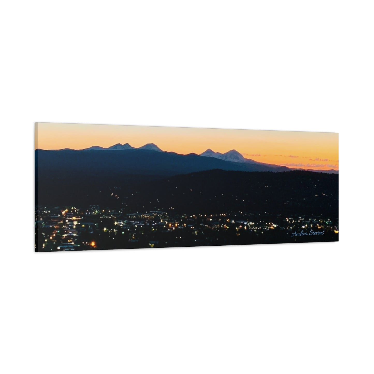 Serene Mountain Landscape Canvas Print - 1.25" Stretched Wall Art
