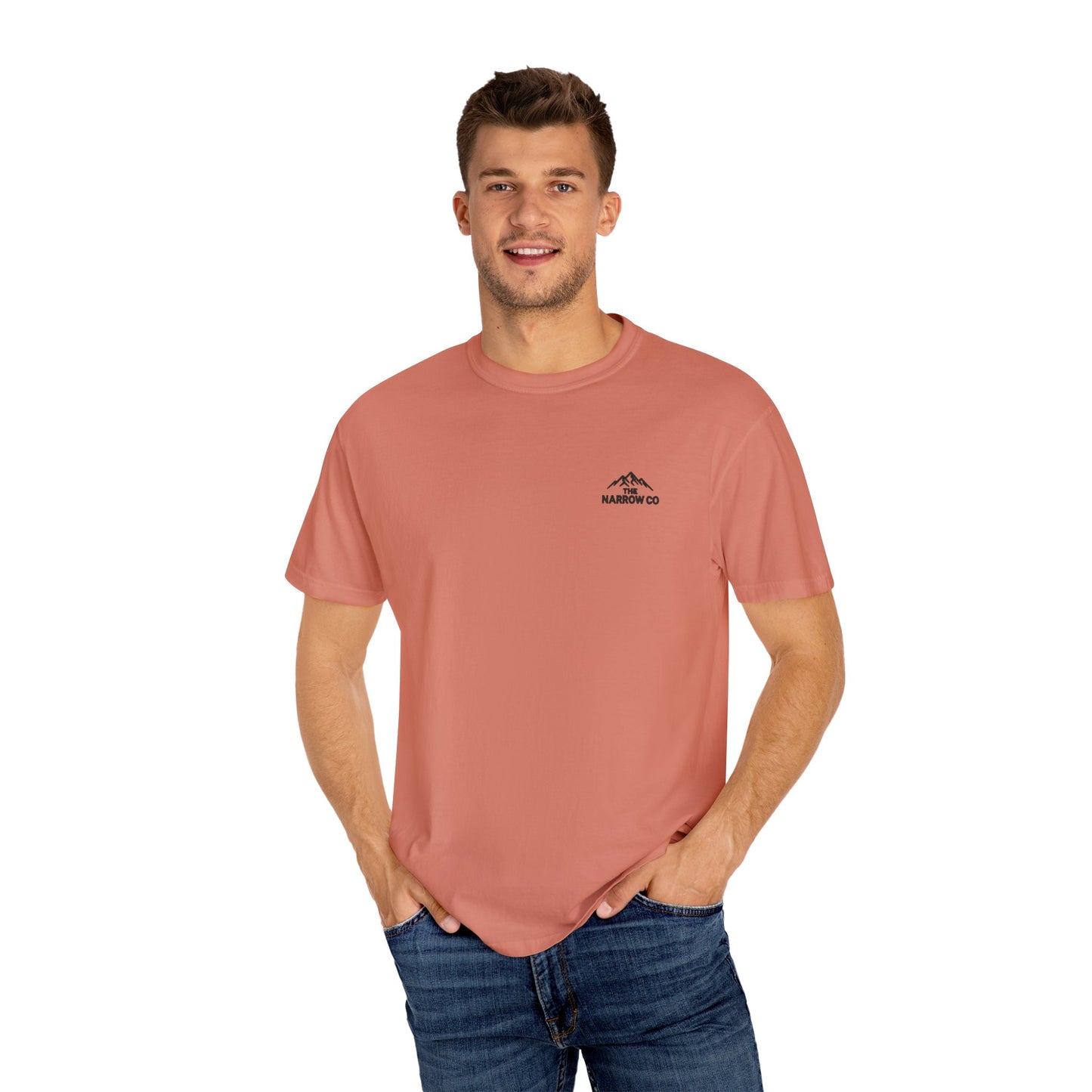 Bold & Courageous Unisex Garment-Dyed T-Shirt - Inspirational Spiritual Tee