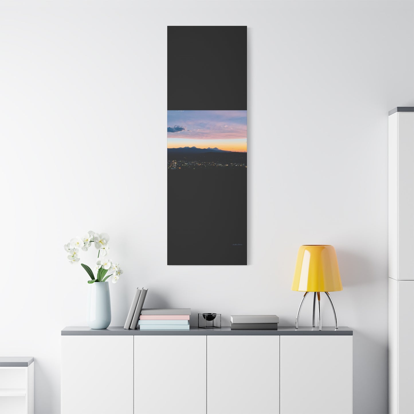 Serene Mountain Landscape Canvas Print - 1.25" Stretched Wall Art