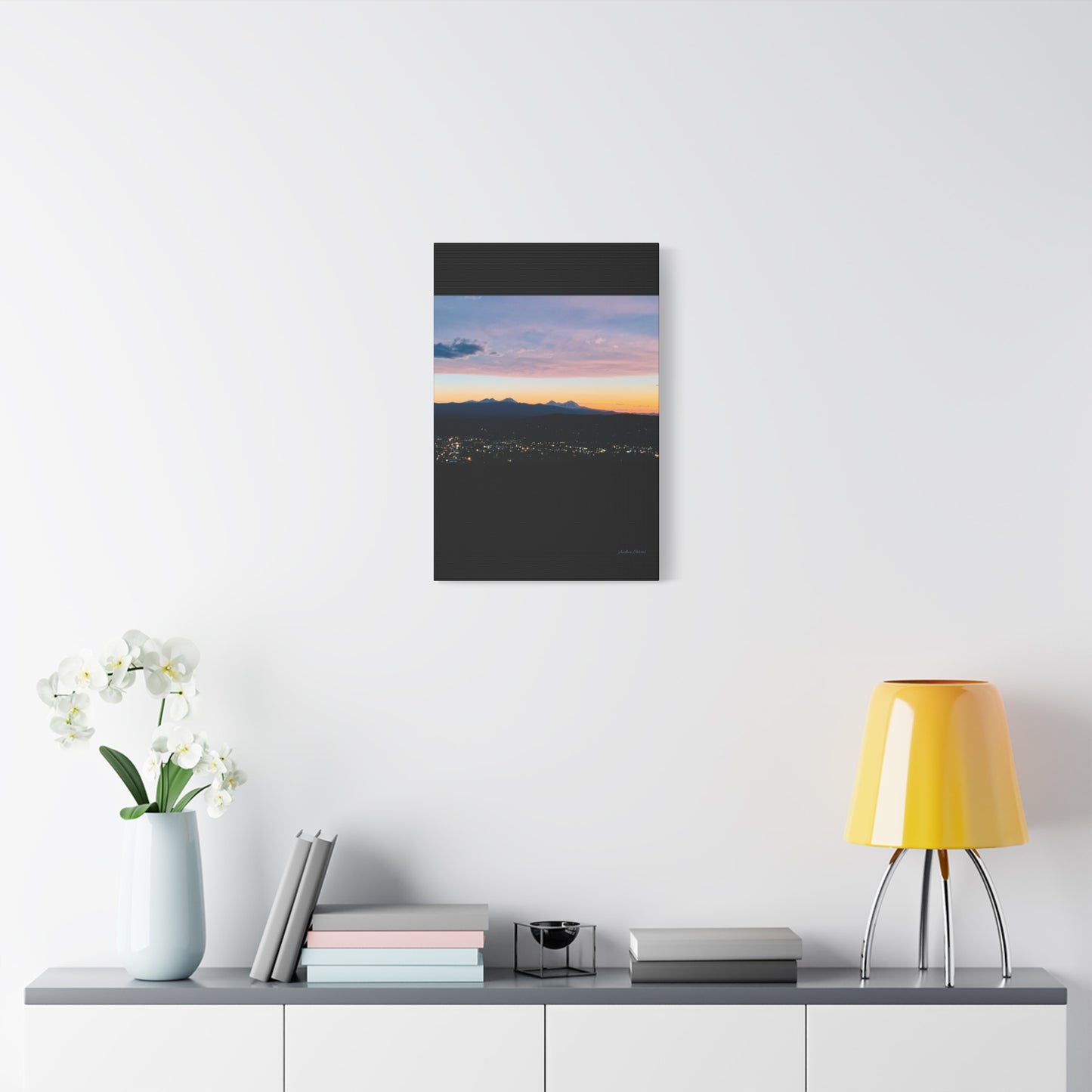 Serene Mountain Landscape Canvas Print - 1.25" Stretched Wall Art