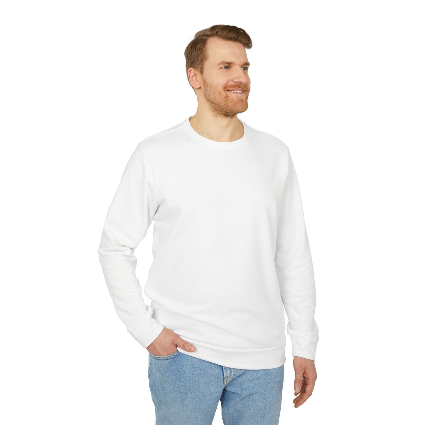 Unisex Fleece Crewneck Sweatshirt - The Narrow Co. Mountain Design