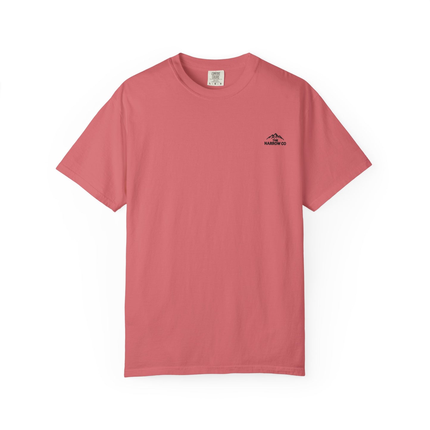 Bend Oregon Pilot Butte Unisex Garment-Dyed T-Shirt with Mountain Sunset Design - Casual Stylish Tee by Andrea Stevens