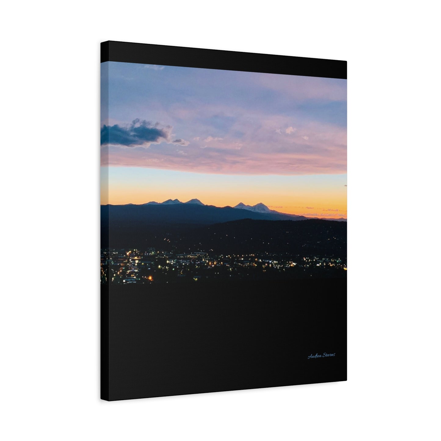 Serene Mountain Landscape Canvas Print - 1.25" Stretched Wall Art