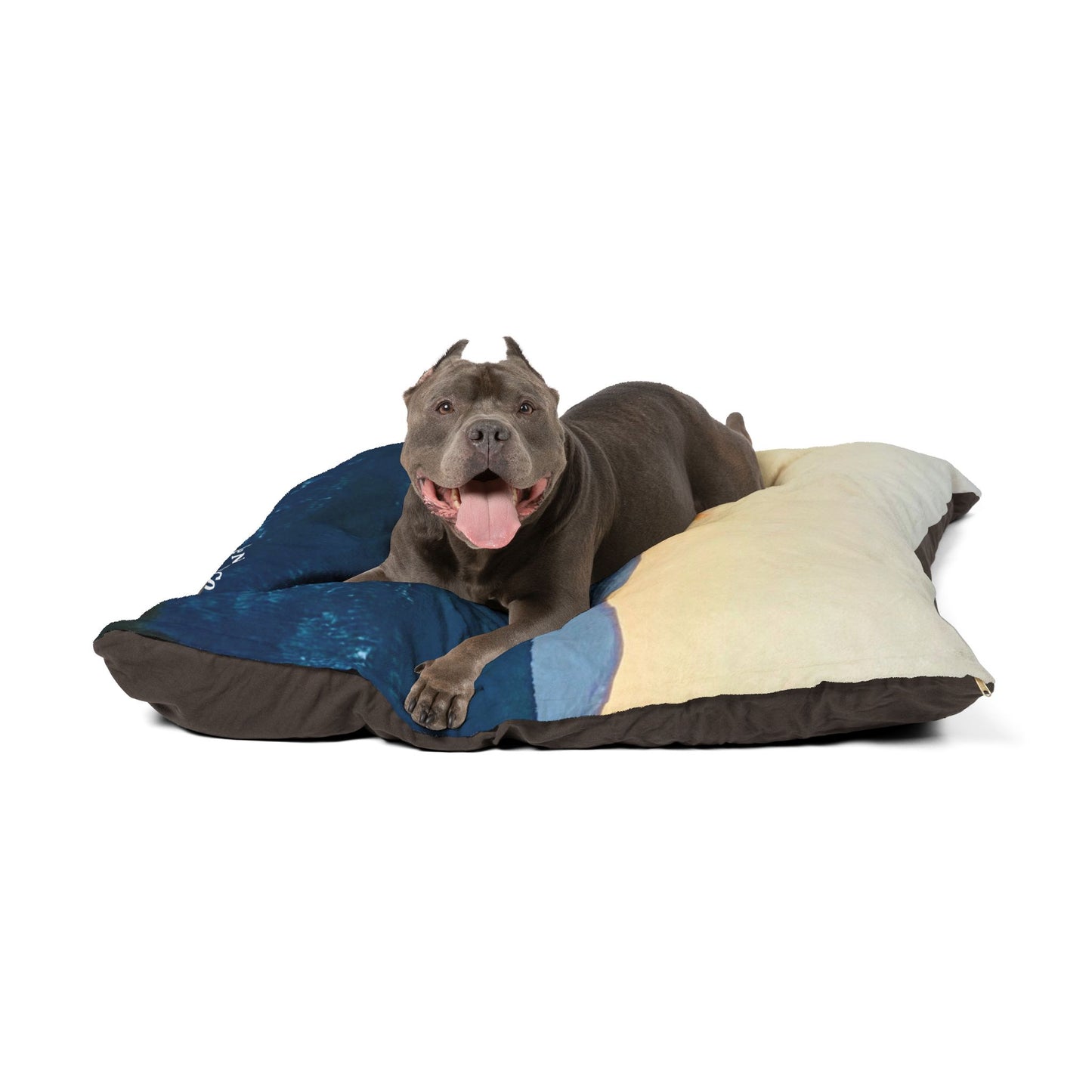 Cozy Mountain Pet Bed with Scenic Design, Dog Bed, Cat Bed, Pet Pillow, Unique Animal Gift, Outdoor Decor