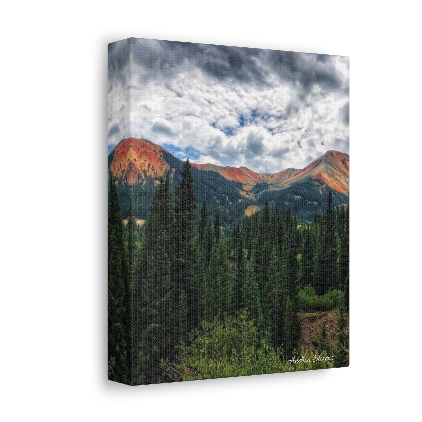 Colorado Mountain Landscape Stretched Canvas Art - Nature Wall Decor By Andrea Stevens