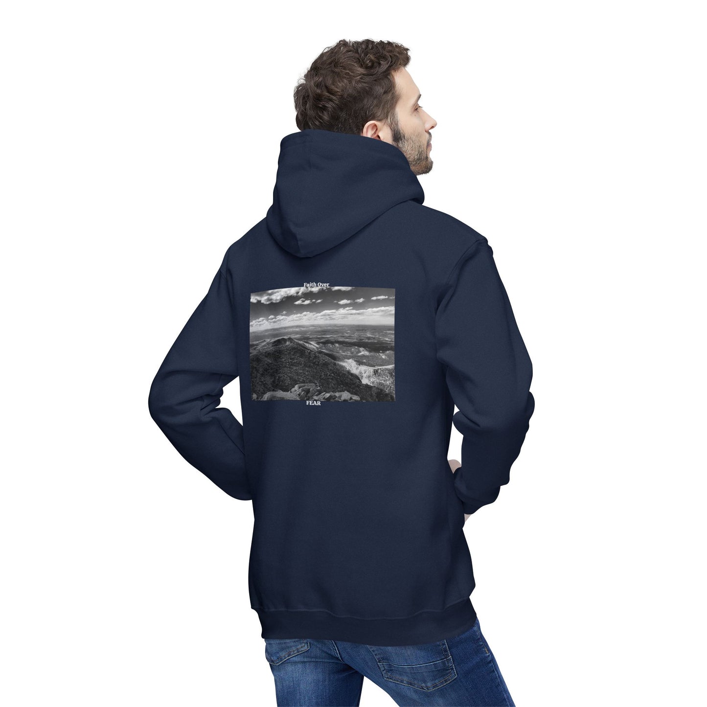 Pikes Peak in Colorado Unisex Hooded Sweatshirt with Scenic Landscape Print - Cozy & Stylish by Andrea Stevens